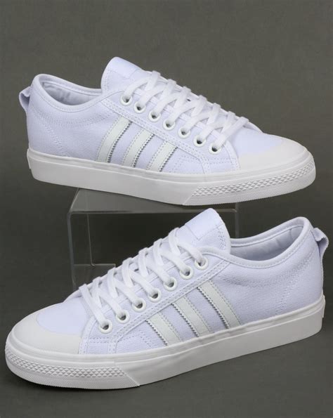 White adidas Originals Nizza Shoes